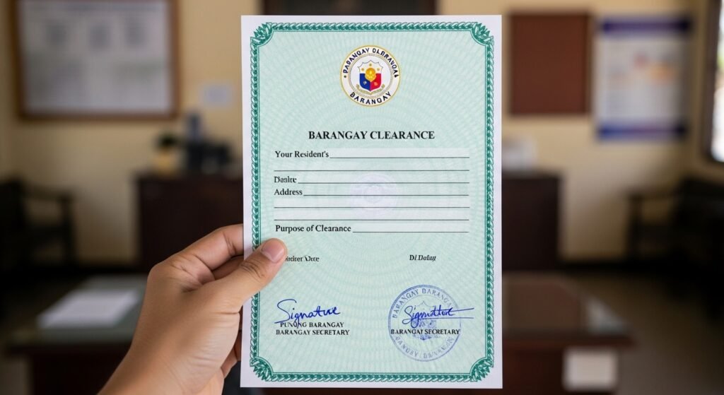 barangay clearance certificate