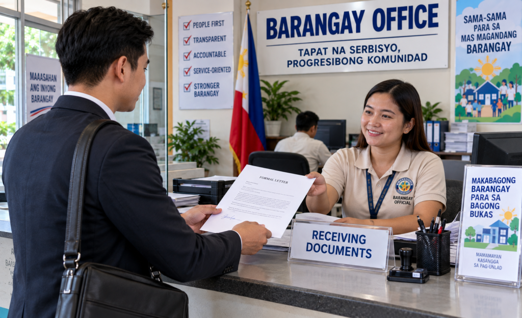 Formal Letter at the Barangay Office