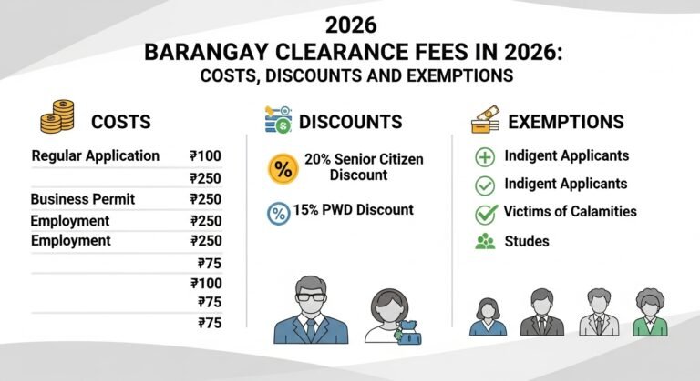 Barangay Clearance Fees in 2026 Costs, Discounts, and Exemptions