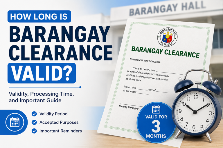 Barangay Clearance Valid